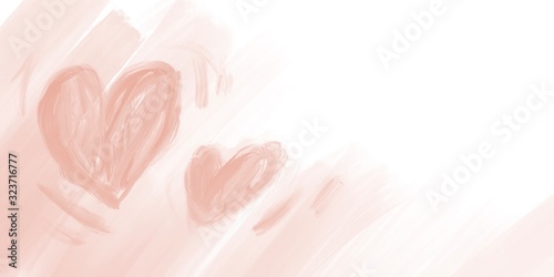 Watercolor pattern, cute illustrations for designing textiles or paper wallpapers Valentines day background.