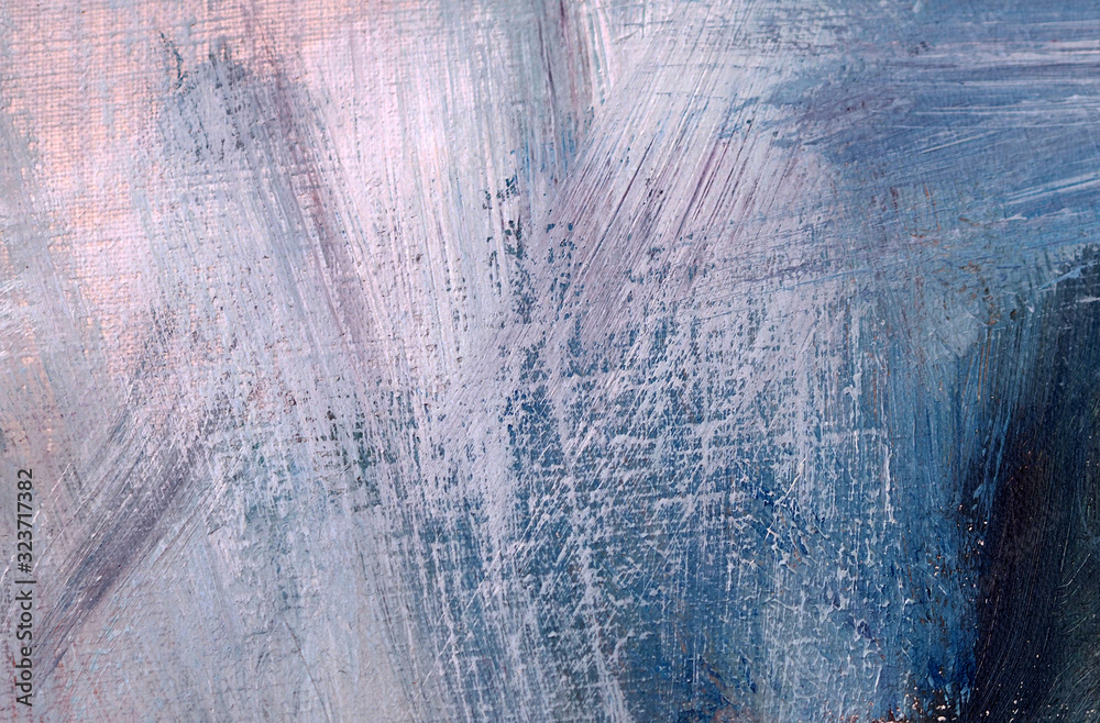 Fototapeta premium Blue watercolor painting abstract background with texture.