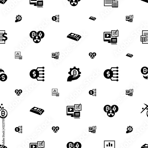 banking icons pattern seamless. Included editable filled gold bar, fintech industry, Balance Sheet, Cryptocurrency, Marketing budget, Payment Processor icons. banking icons for web and mobile.