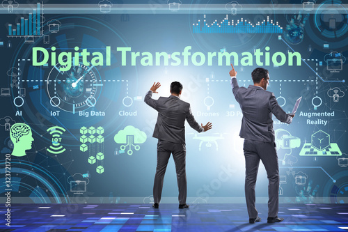 Digital transformation and digitalization technology concept © Elnur