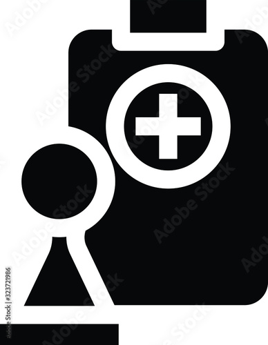 sick leave icon, vector illustration