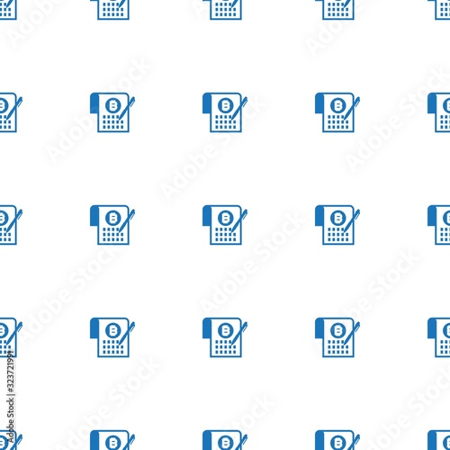 Smart Contract icon pattern seamless isolated on white background. Editable filled Smart Contract icon. Smart Contract icon pattern for web and mobile.
