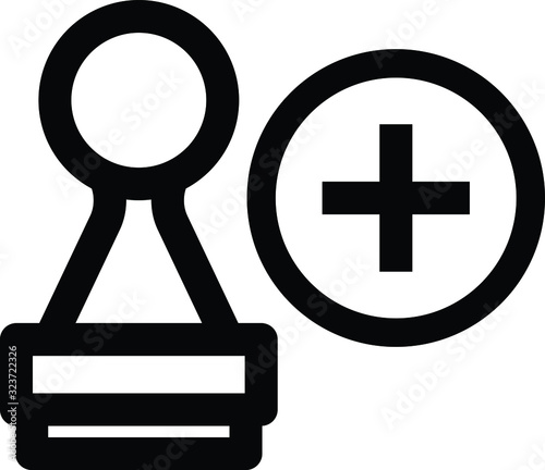 sick leave icon, vector illustration