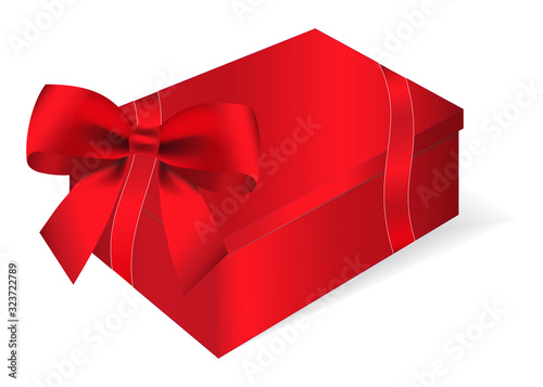 Beautiful gift cards with red ribbons