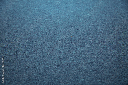 carpet background, blue fabric texture background, closeup . blue fabric texture background .