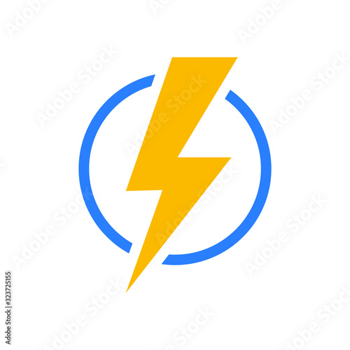 Lightning electric power icon vector Free Download Lightning electric power icon vector - GFXLoad