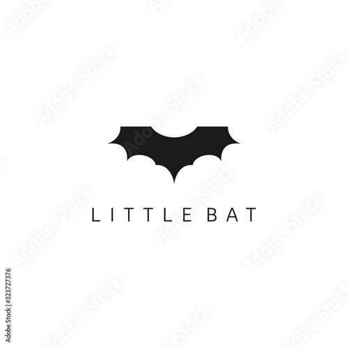 Bat icon illustration on white background