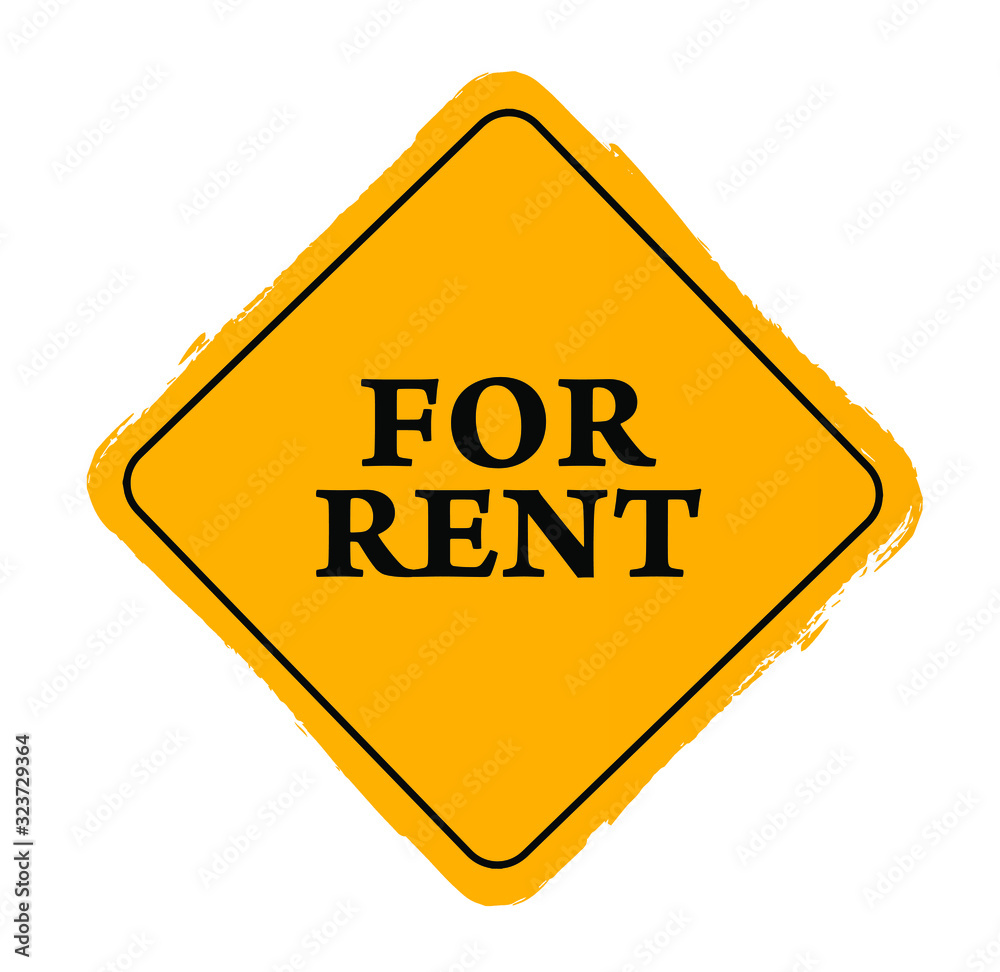 for rent vector sign for rent vector sign