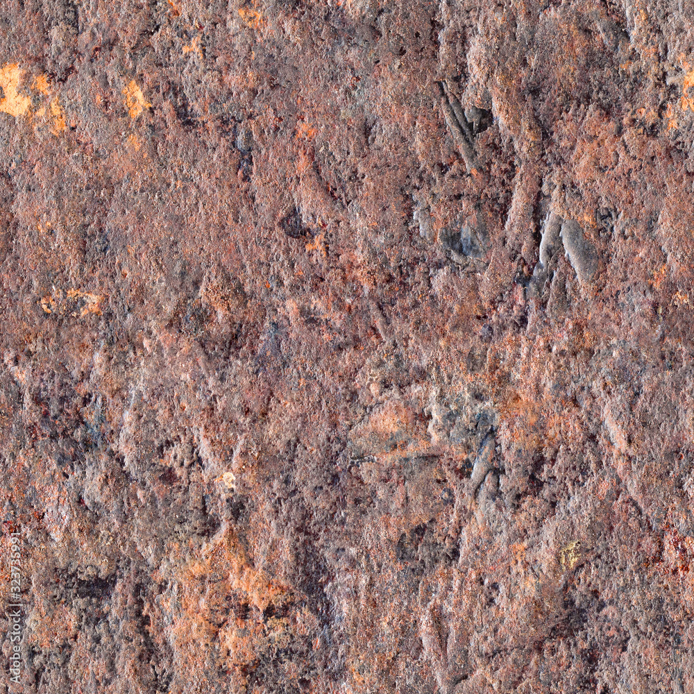 Seamless texture of rusty metal. Rust, corrosion, craters and ...