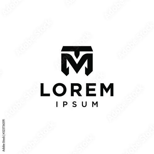 M T TM MT logo letter logotype icon font monogram
