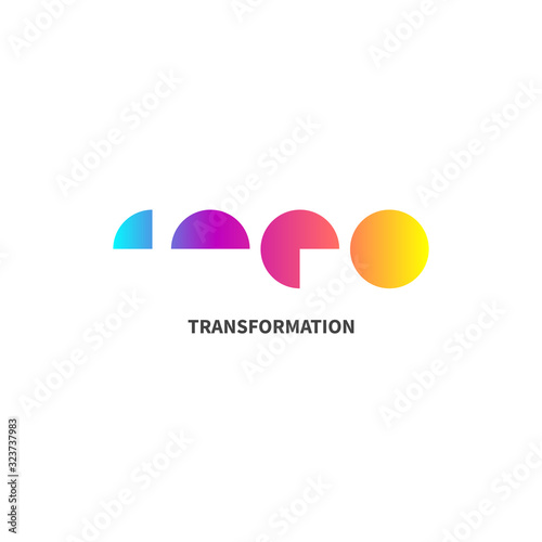 abstract transformation logo