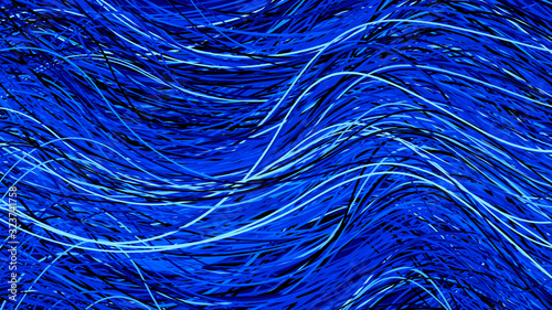 Blue background with wires