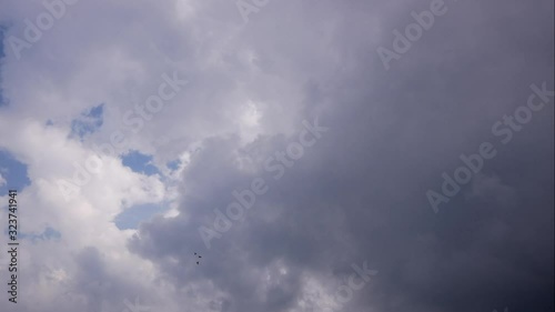 Wallpaper Mural Time lapse black clouds sky before raining Torontodigital.ca