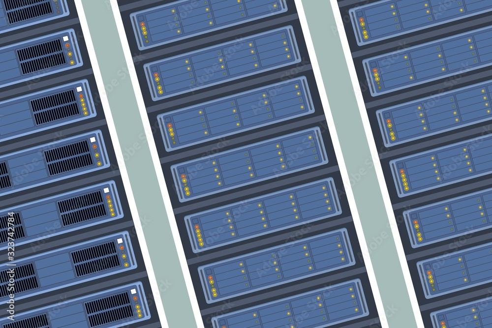 Obraz premium Server room racks