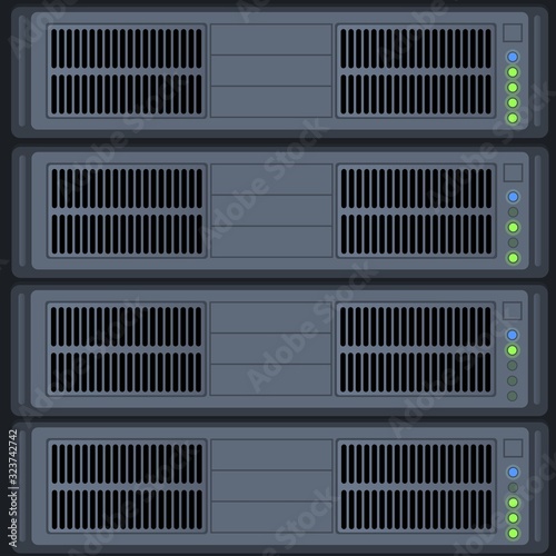 Data center server rack