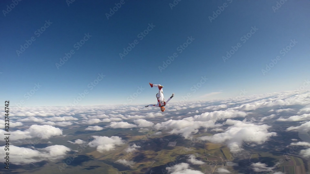 Planet. Skydiver travels around the world. There are no rules for brave people. The sky without borders. Planet. Skydiver travels around the world. There are no rules for brave people. The sky without borders.