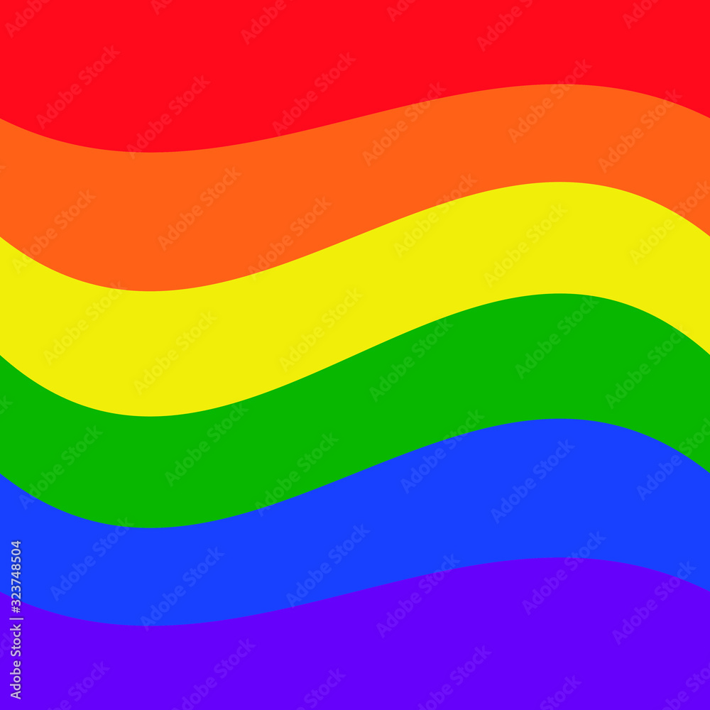 LGBT flag curve texture. EPS10
