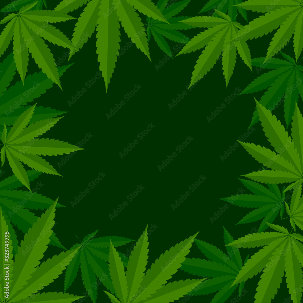 Marihuana, konopie indyjskie - tło