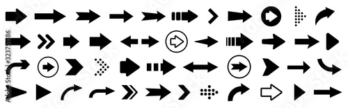 Arrow icon. Mega set of vector arrows