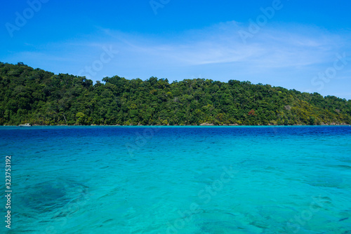 sea of tropical island  Surin island  Thailand