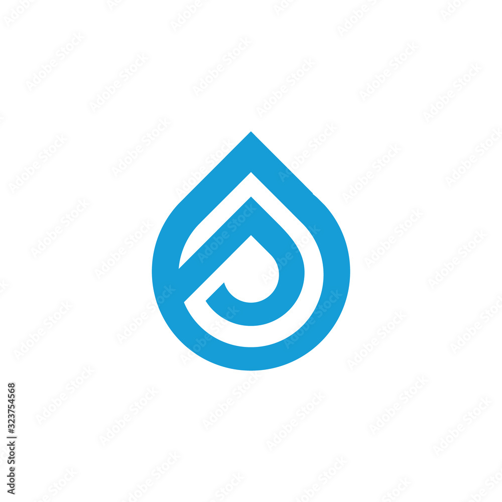 Water drop Logo Template vector illustration design. Water drop Logo Template vector illustration design.
