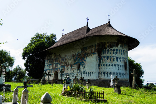 The Arbore Church is a Romanian Orthodox monastery church in Arbore Commune, Suceava County, Romania. Built in 1502 by Luca Arbore, and is one of eight buildings that make up the churches of Moldavia  photo