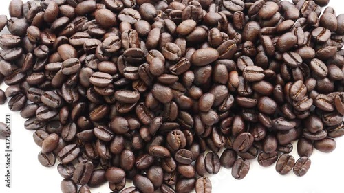 coffee beans on white background