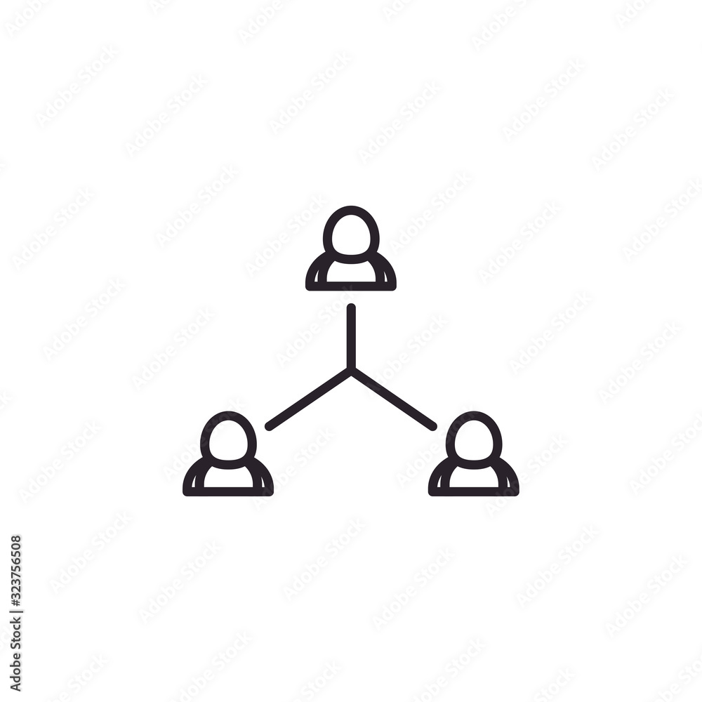 Isolated avatars line style icon vector design Isolated avatars line style icon vector design