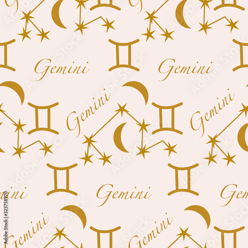 gemini seamless pattern