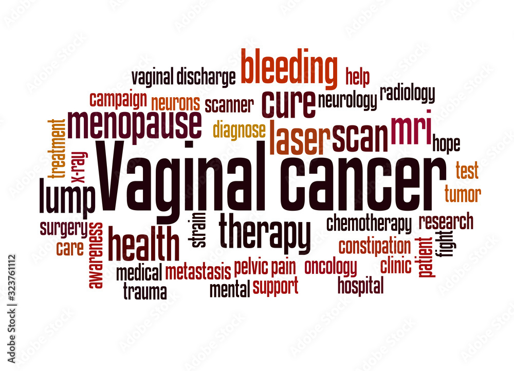 Obraz premium Vaginal cancer word cloud concept