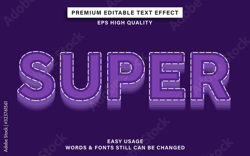 Super text effect