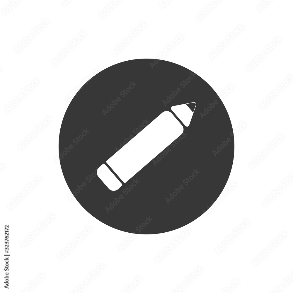 Isolated pencil block flat style icon vector design Isolated pencil block flat style icon vector design