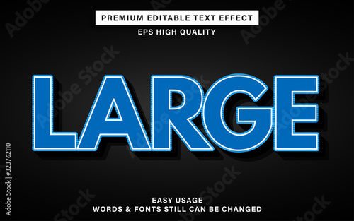 Large text effect