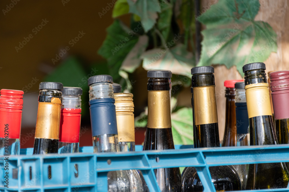 crate of wine bottles crate of wine bottles