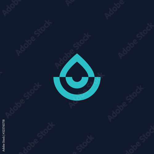 Water drop Logo Template vector illustration design.