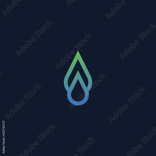 Water drop Logo Template vector illustration design.