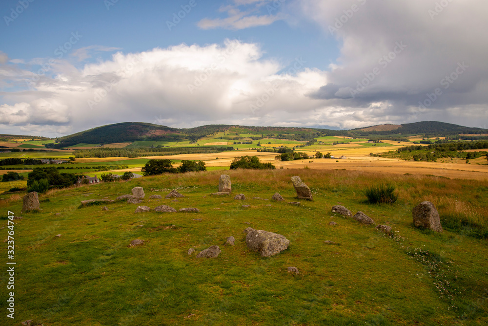 landscape with stone circle