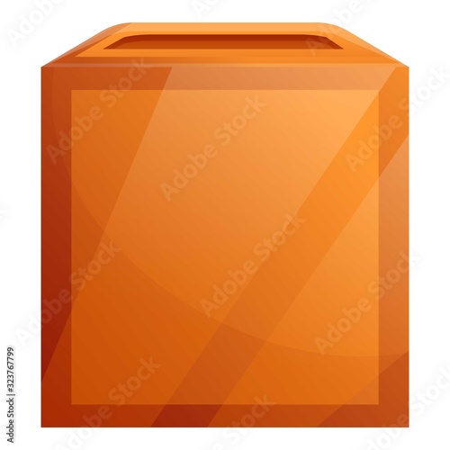 Ballot box icon. Cartoon of ballot box vector icon for web design isolated on white background