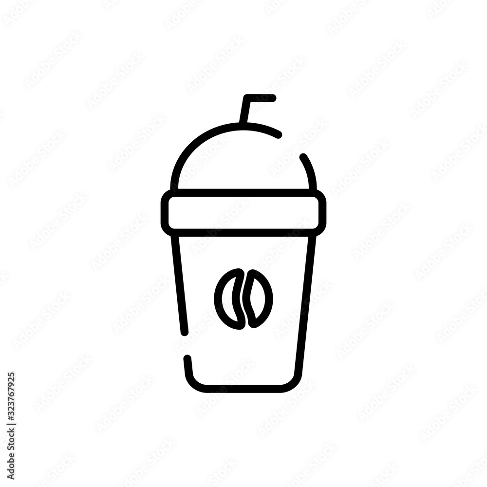 Isolated coffee mug line style icon vector design Isolated coffee mug line style icon vector design