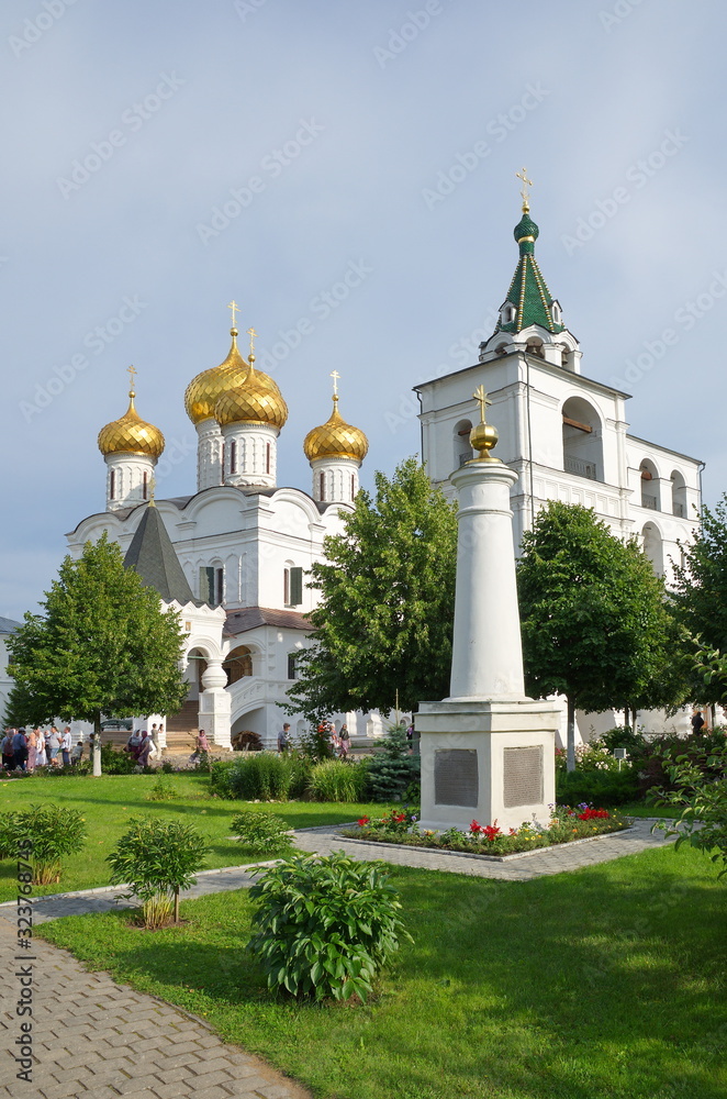 Kostroma, Russia - July 25, 2019: Holy Trinity Ipatiev monastery. Golden ring of Russia Kostroma, Russia - July 25, 2019: Holy Trinity Ipatiev monastery. Golden ring of Russia