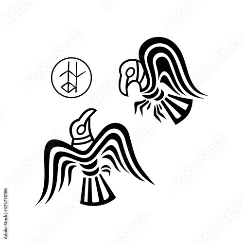 huginn and muninn - Odin's ravens