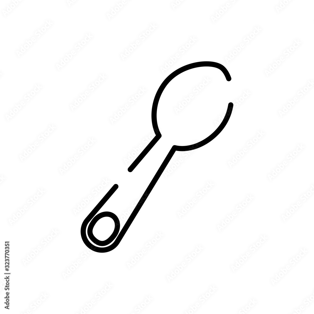custom made wallpaper toronto digitalIsolated spoon line style icon vector design