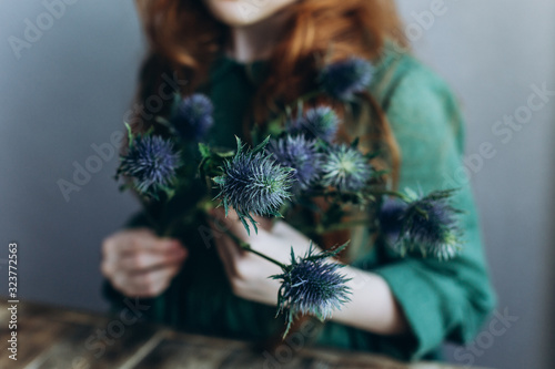 A bouquet of thorny flowers