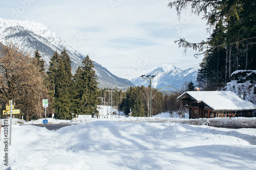 winter in the mountains