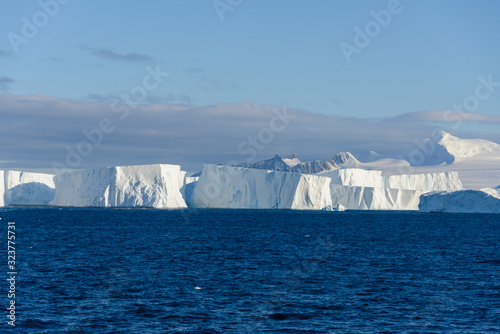 Antarctic seascape with iceberg