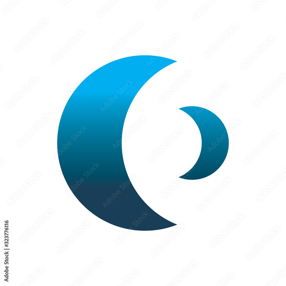 3d blue color circle hollow logo design 3d blue color circle hollow logo design