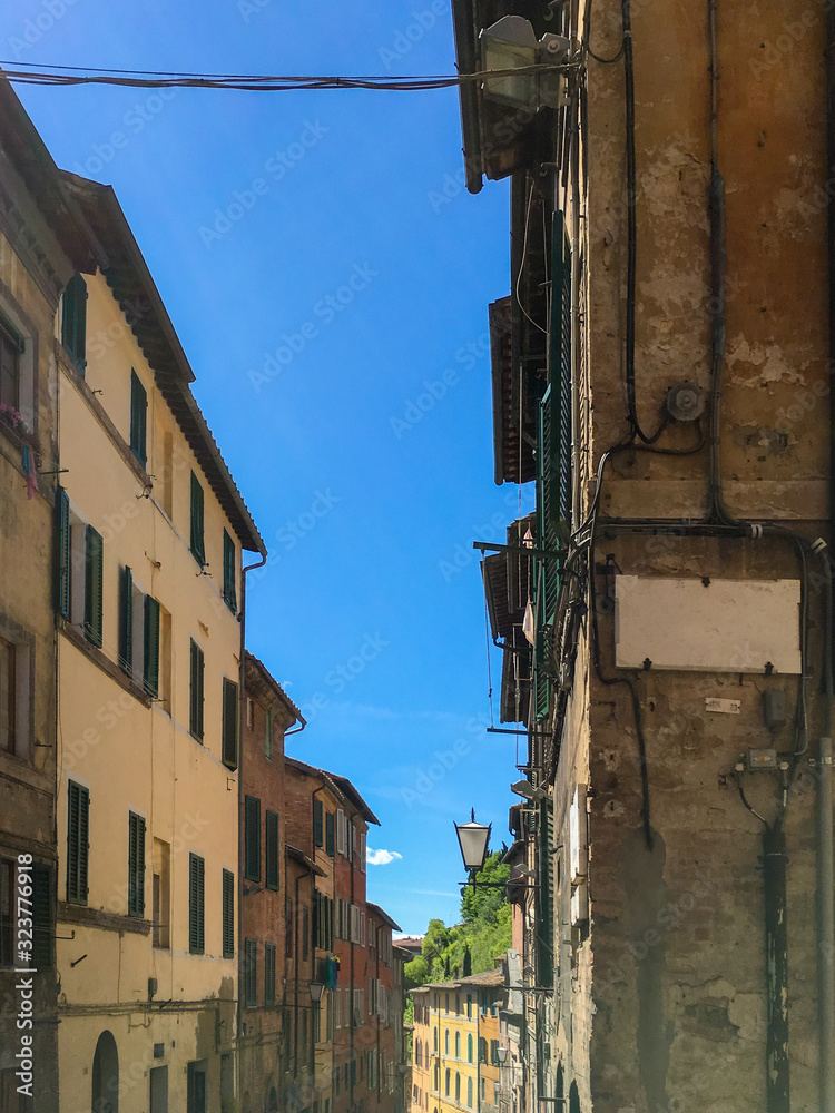 Siena Street Scene and Architecture.