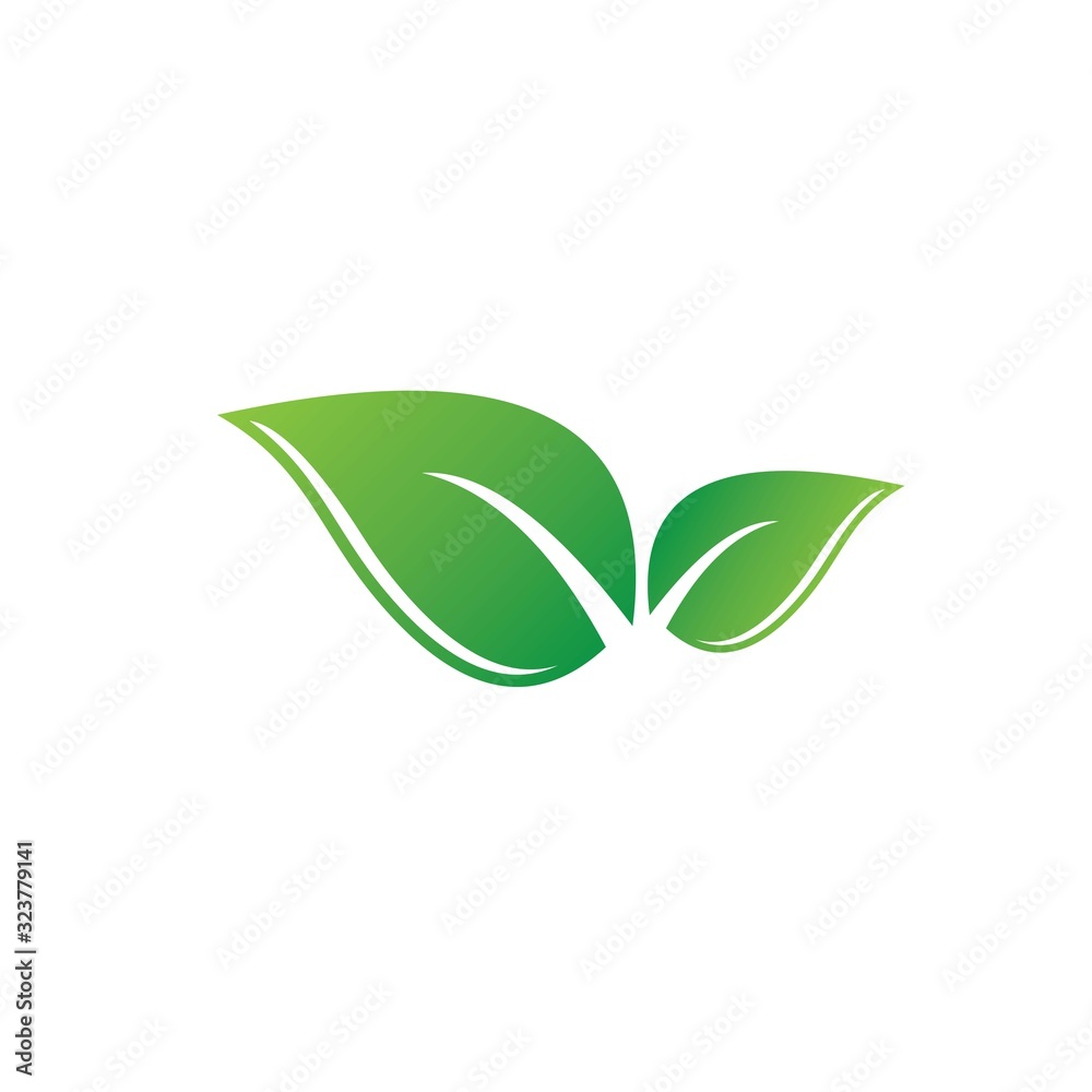 green leaf vector icon, green leaf ecology nature element vector design on white background green leaf vector icon, green leaf ecology nature element vector design on white background
