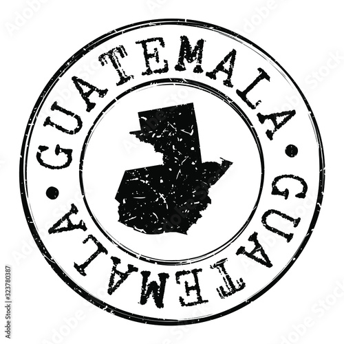 Guatemala Stamp Postal. Map Silhouette Seal. Passport Round Design. Vector Icon. Design Retro Travel. photo