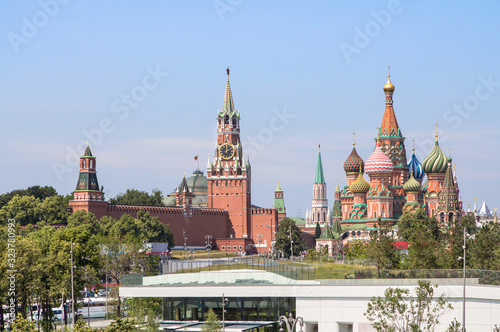 View of the Moscow Kremlin and St. Basil the Blessed